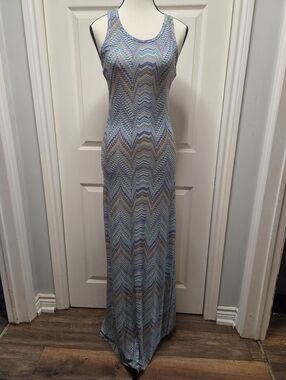 American Twist Chevron Maxi Dress Made In USA